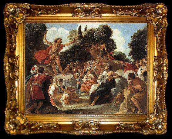 framed  Anastagio Fontebuoni St.john the Baptist Preaching, ta009-2
